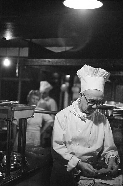 Chef at the Mirabelle Restuarant. Circa 1946