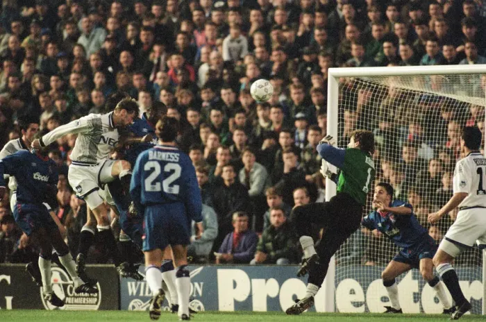Framed Print : Chelsea 0-1 Everton. League match at Stamford Bridge, Saturday 26th November 1994 Framed Print : Chelsea 0-1 Everton. League match at Stamford Bridge, Saturday 26th November 1994