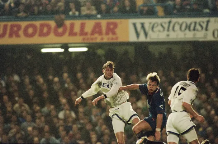 Framed Print : Chelsea 0-1 Everton. League match at Stamford Bridge, Saturday 26th November 1994 Framed Print : Chelsea 0-1 Everton. League match at Stamford Bridge, Saturday 26th November 1994