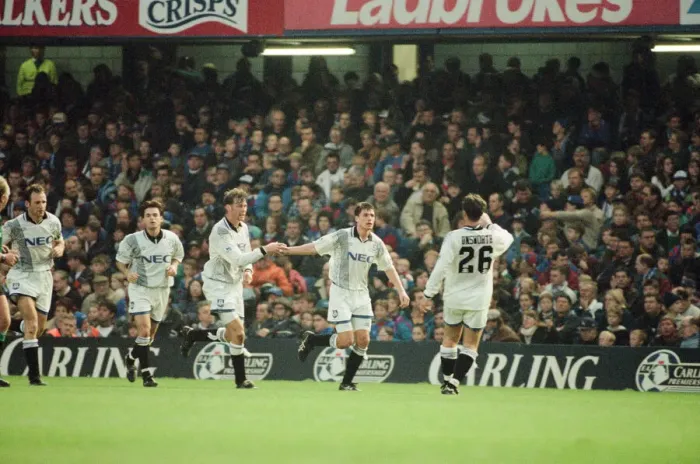 Framed Print : Chelsea 0-1 Everton. League match at Stamford Bridge, Saturday 26th November 1994
