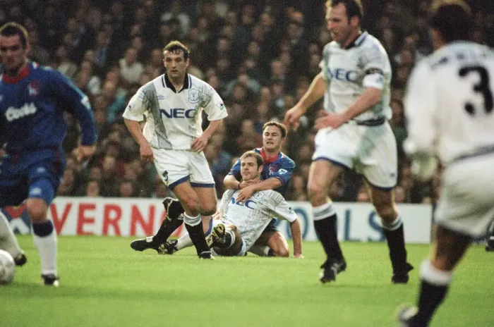 Framed Print : Chelsea 0-1 Everton. League match at Stamford Bridge, Saturday 26th November 1994