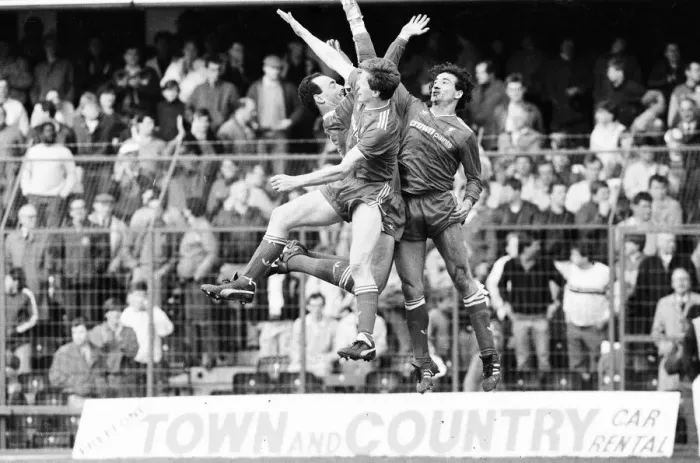 Framed Print : Chelsea 0-1 Liverpool, League match at Stamford Bridge, Saturday 3rd May 1986 Framed Print : Chelsea 0-1 Liverpool, League match at Stamford Bridge, Saturday 3rd May 1986