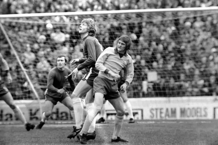 Framed Print : Chelsea (0) v. Ipswich (0). March 1975 75-1713-020