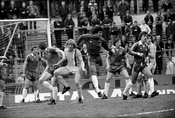Chelsea 1 v. Cardiff 0. Division 2 football. March 1980 LF01-34-110