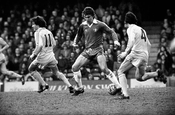 Chelsea 1 v. Cardiff 0. Division 2 football. March 1980 LF01-34-078