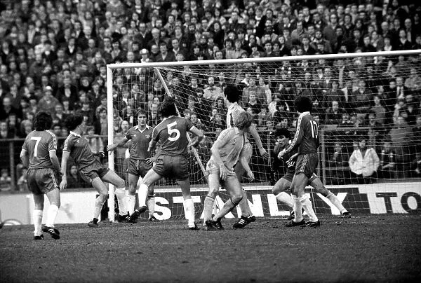 Chelsea 1 v. Cardiff 0. Division 2 football. March 1980 LF01-34-075