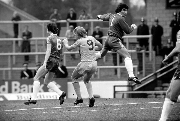 Chelsea 1 v. Cardiff 0. Division 2 football. March 1980 LF01-34-043