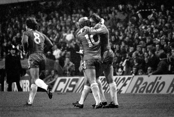 Chelsea 4 v. Newcastle United 0. Division 2 Football January 1980 LF01-02-043