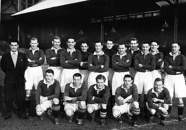 Chelsea FC 1951 Left to Right Standing: Williams, Mitchell, Hughes