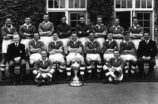 Chelsea FC team 1956 Season Left to Right Standing: - S. Willemse, Peter Sillett, S
