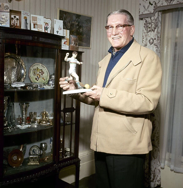 Chelsea and Football Association Chairman Joe Mears at home January 1966