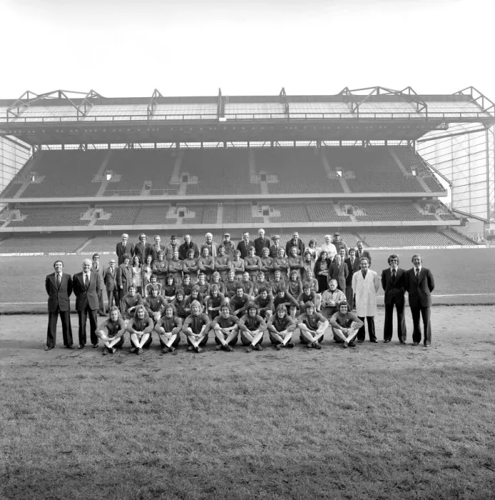 Framed Print : Chelsea Football Club Feature Seventy of the eighty staff pictured with their new