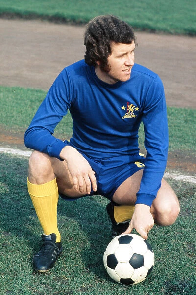 Chelsea footballer Peter Osgood poses during a photocall. February 1972