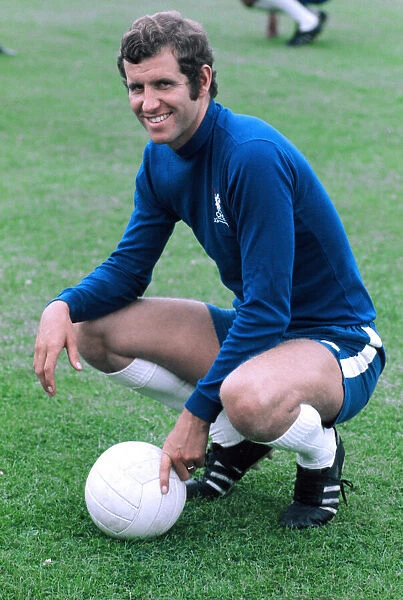 Chelsea footballer Peter Osgood poses during a photocall. December 1971