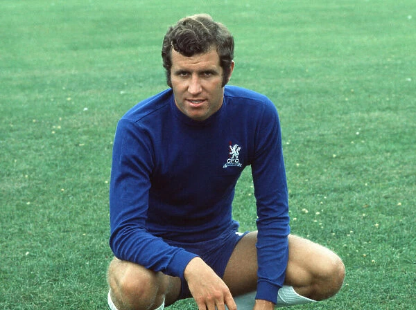 Chelsea footballer Peter Osgood poses during a photocall. April 1972