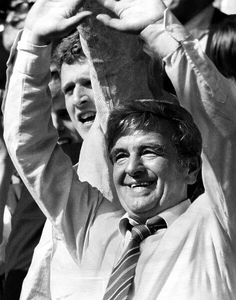 Chelsea manager John Neal during a game. 30th April 1984