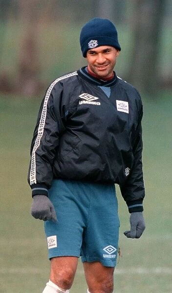 Chelsea manager Ruud Gullit at the clubs training ground wearing hat