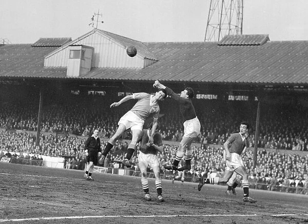 Chelsea v Blackpool league match at Stamford Bridge 15th March 1958