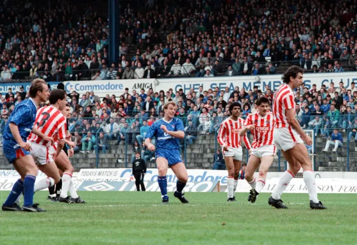 Framed Print : Chelsea v. Stoke 1st May 1989