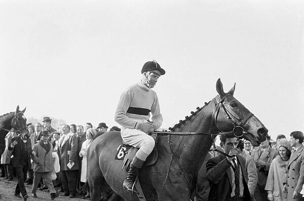 Cheltenham Gold Cup 1965. Arkle wridden by Pat Taaffe seen after winning the race