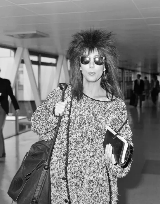 Framed Print : Cher, American actress and singer, Departures, London Heathrow Airport Framed Print : Cher, American actress and singer, Departures, London Heathrow Airport