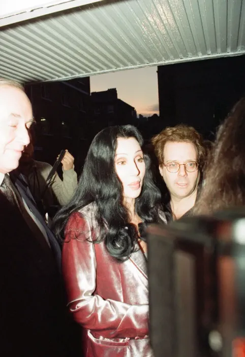 Framed Print : Cher, American singer and actress, at the Look Ahead hostel project in Dock Street Framed Print : Cher, American singer and actress, at the Look Ahead hostel project in Dock Street