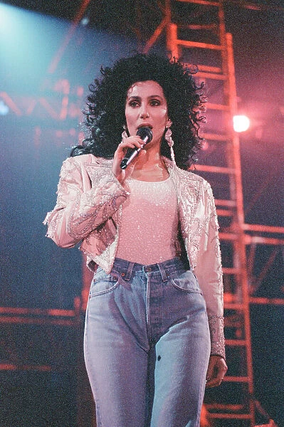 Cher, American singer, Heart of Stone Tour, concert at the Point Theatre, Dublin, Ireland
