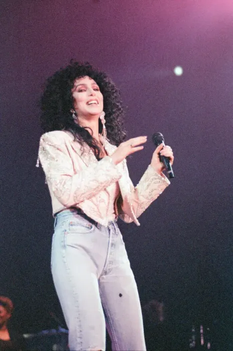 Framed Print : Cher, American singer, Heart of Stone Tour, concert at the Point Theatre, Dublin, Ireland Framed Print : Cher, American singer, Heart of Stone Tour, concert at the Point Theatre, Dublin, Ireland