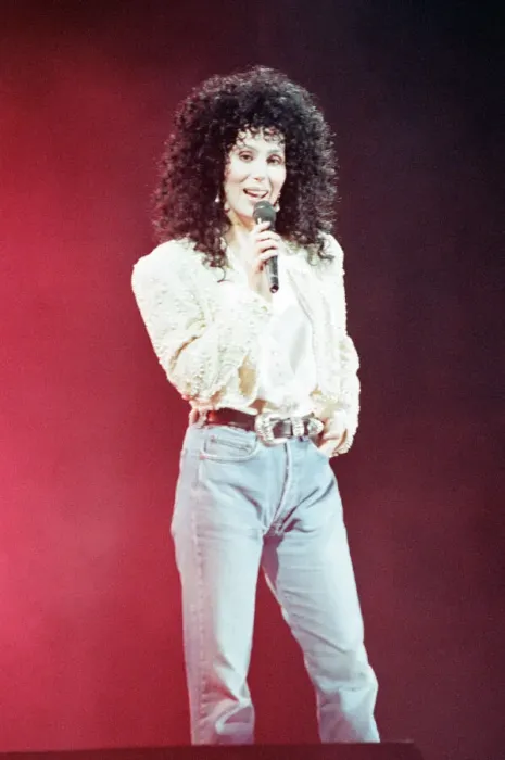 Framed Print : Cher, American singer, Heart of Stone Tour, concert at Wembley Arena, London Framed Print : Cher, American singer, Heart of Stone Tour, concert at Wembley Arena, London