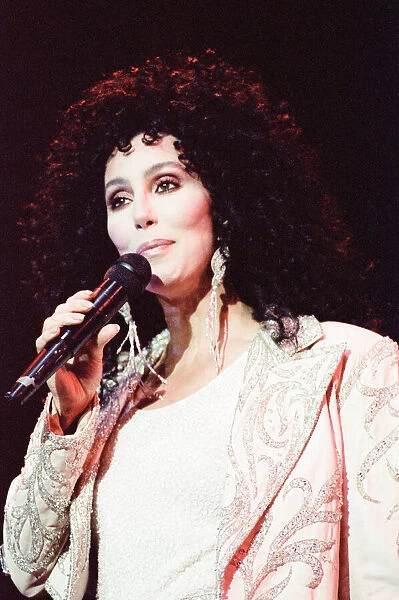 Cher, American singer, Heart of Stone Tour, concert at the Point Theatre, Dublin, Ireland