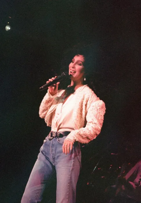 Framed Print : Cher, American singer, Heart of Stone Tour, concert at the NEC Arena, Birmingham