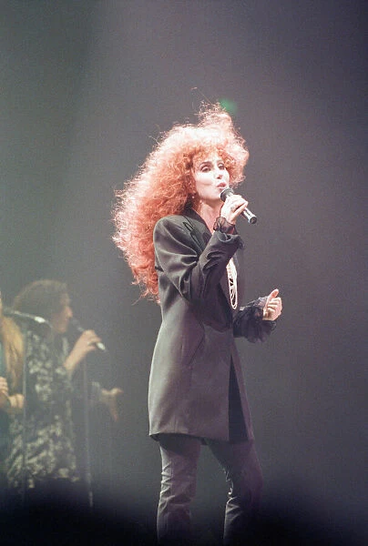 Cher, American singer, Love Hurts Tour, concert at Wembley Arena, London