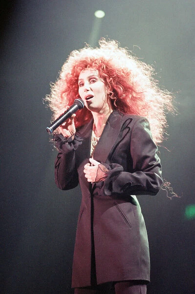 Cher, American singer, Love Hurts Tour, concert at NEC Arena, Birmingham
