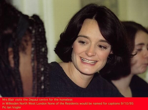 Cherie Blair wife of Tony Blair Labour Leader MP visits the Depaul Centre for