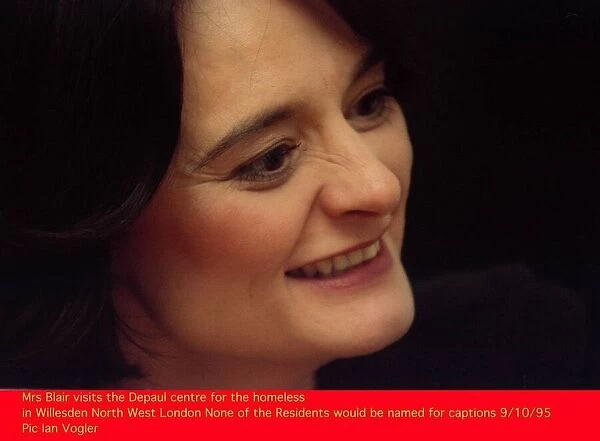 Cherie Blair wife of Tony Blair Labour Leader MP visits the Depaul Centre for