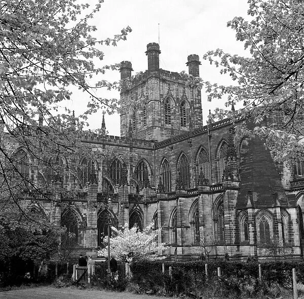 Chester Cathedral, Cheshire. 21st April 1961