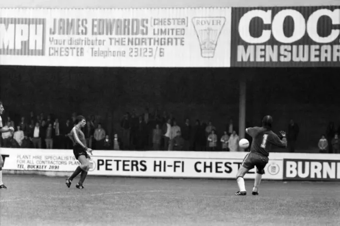 Framed Print : Chester v. Bolton Wanderers. August 1981 MF03-04 Local Caption Pre-Season