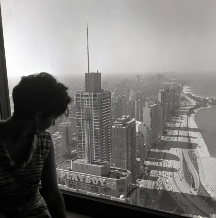 Framed Print : Chicago skyline, June 1969 View from the 49th floor of the new John Hancock Centre Framed Print : Chicago skyline, June 1969 View from the 49th floor of the new John Hancock Centre