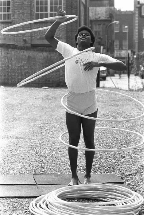 Framed Print : Chico Johnson 24 year old from California August 1983 world record holder for twirling 77 Framed Print : Chico Johnson 24 year old from California August 1983 world record holder for twirling 77