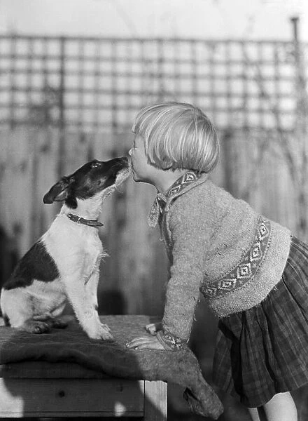 Child and dog. 1933