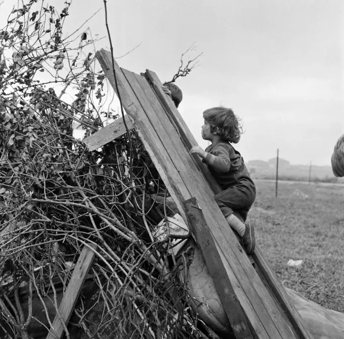Framed Print : Children building a bonfire on Teesside. 1971 Framed Print : Children building a bonfire on Teesside. 1971