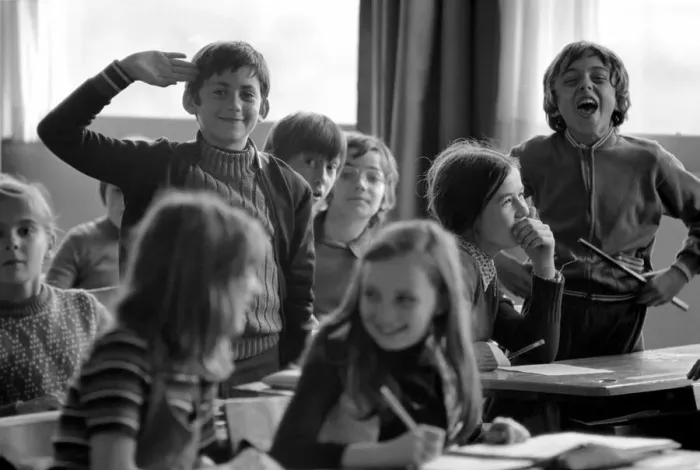 Framed Print : Children in a classroom in a French school April 1975 75-2072-006 Framed Print : Children in a classroom in a French school April 1975 75-2072-006