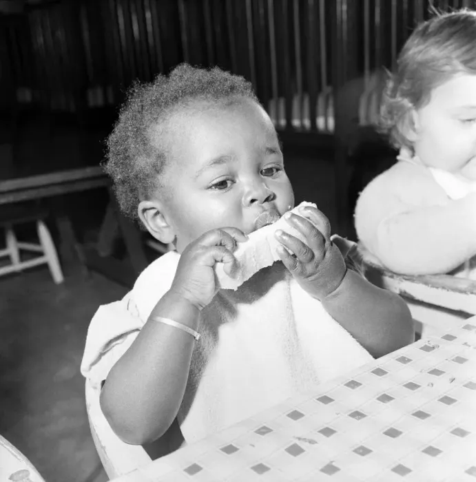 Framed Print : Children expressions at the London County Council day nursery at Cold Harbour Lane Framed Print : Children expressions at the London County Council day nursery at Cold Harbour Lane