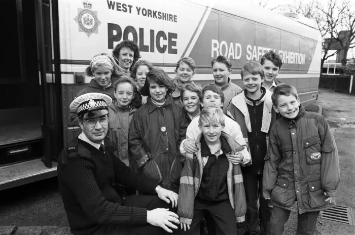 Framed Print : Children from Meltham Church of England Junior and Infants School have been taking road Framed Print : Children from Meltham Church of England Junior and Infants School have been taking road