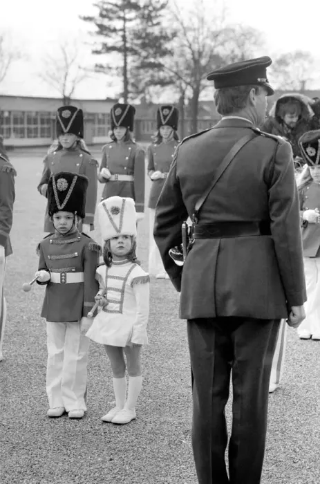Framed Print : Children: Passing Out Parade: 4 year old Joanne Cardy and 6 year old Kevin Hunt both Framed Print : Children: Passing Out Parade: 4 year old Joanne Cardy and 6 year old Kevin Hunt both