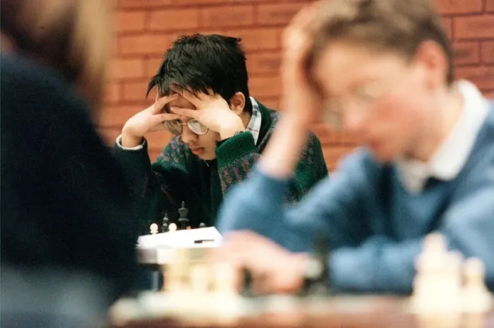 Framed Print : Children playing in a chess compeition in 1996 Framed Print : Children playing in a chess compeition in 1996