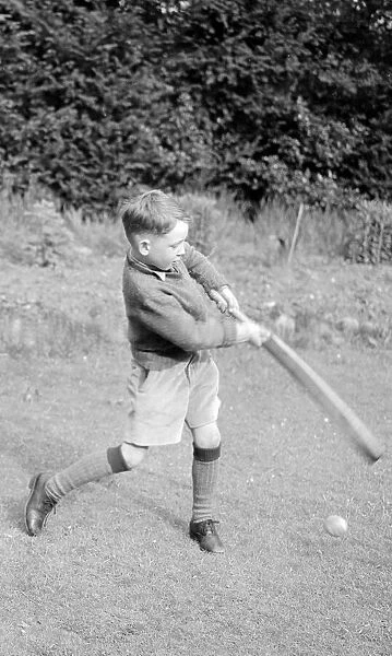 Children playing Cricket 25th May 1955