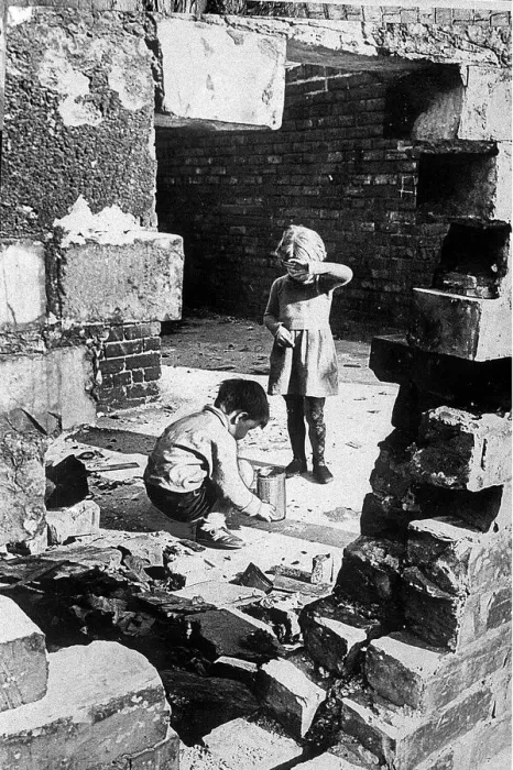 Framed Print : Children playing in a derelict building in 1970 Local Caption friendshipimages