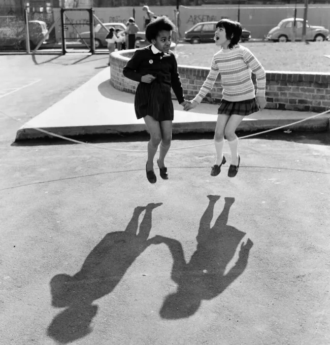 Framed Print : Children playing at Penton Junior School, Islington, North London, 11th March 1971 Framed Print : Children playing at Penton Junior School, Islington, North London, 11th March 1971