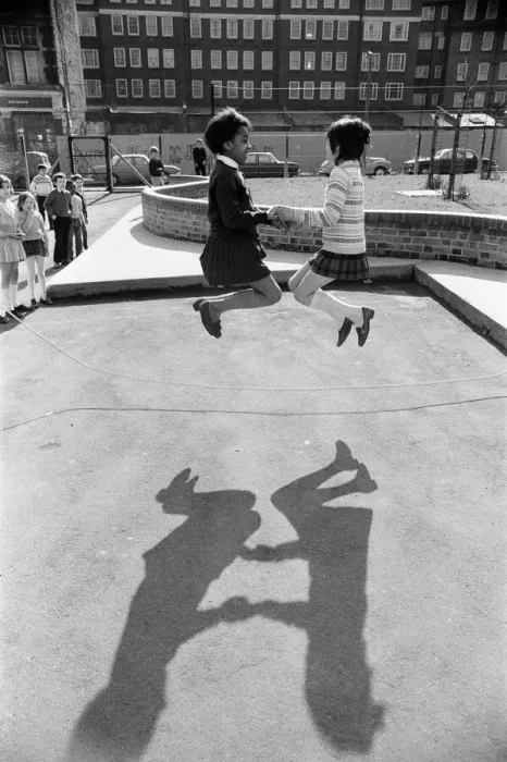 Framed Print : Children playing at Penton Junior School, Islington, North London, 11th March 1971 Framed Print : Children playing at Penton Junior School, Islington, North London, 11th March 1971